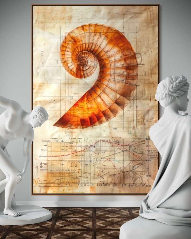 Fibonacci Sequence, Golden Ratio, Spiral, Design Reimagined by RAGANA Design